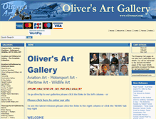 Tablet Screenshot of oliversart.com